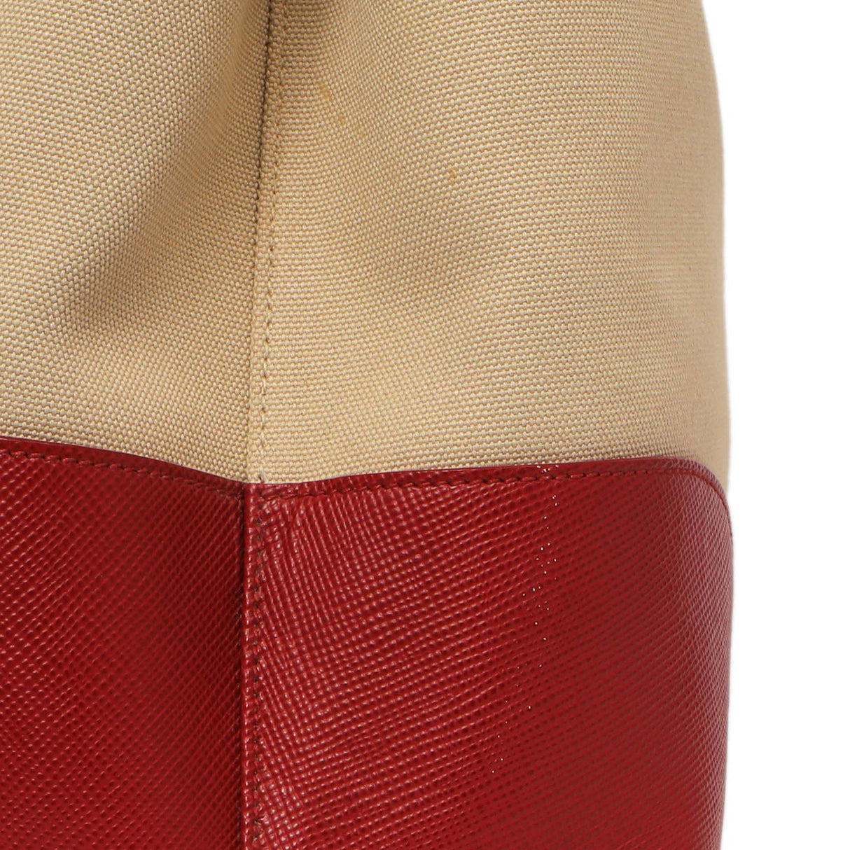 Prada Canapa Saffiano Large Double Bag Handbags Prada