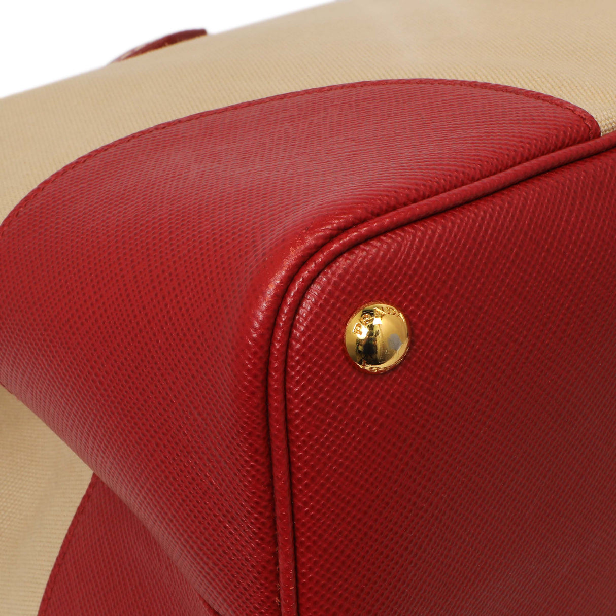 Prada Canapa Saffiano Large Double Bag Handbags Prada