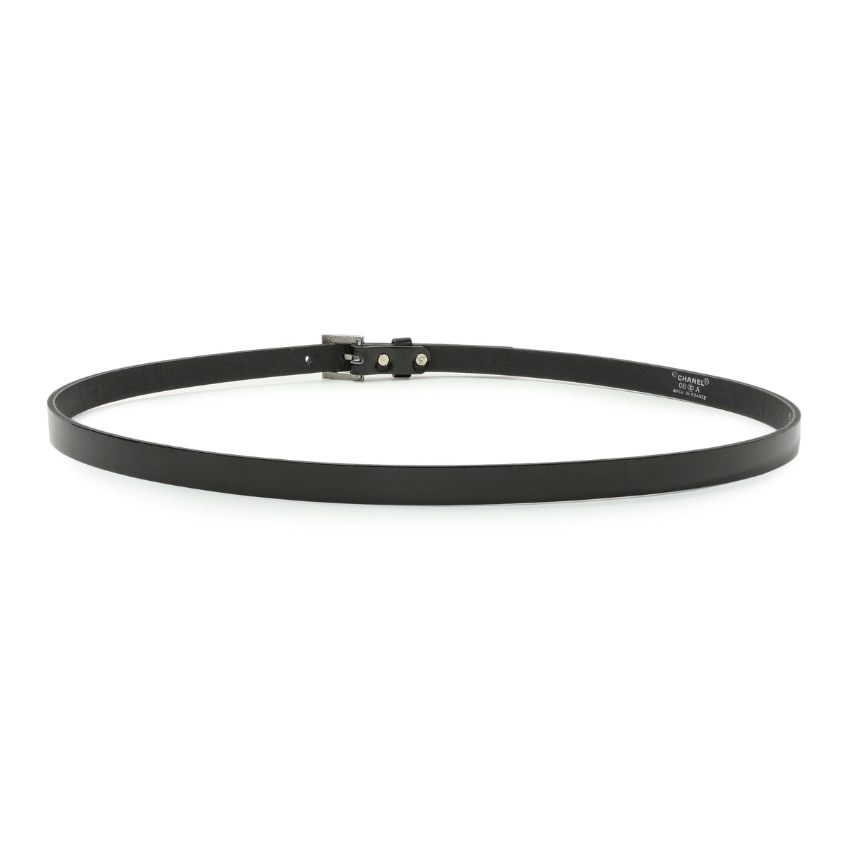 Chanel Black Patent Strass Crystal Belt Accessories Chanel