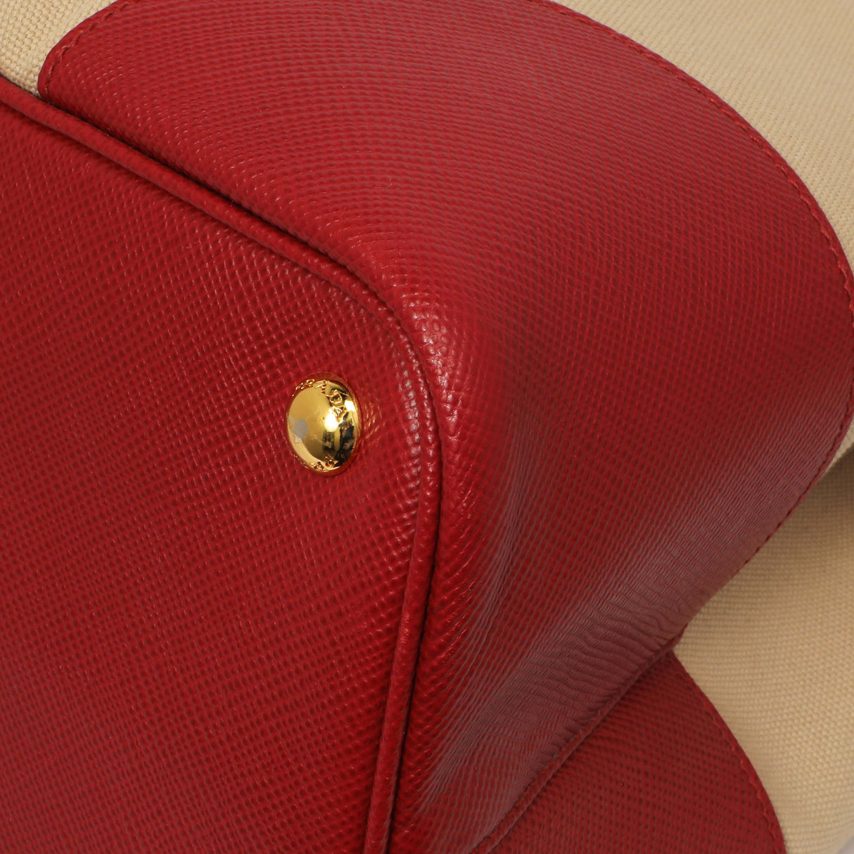 Prada Canapa Saffiano Large Double Bag Handbags Prada