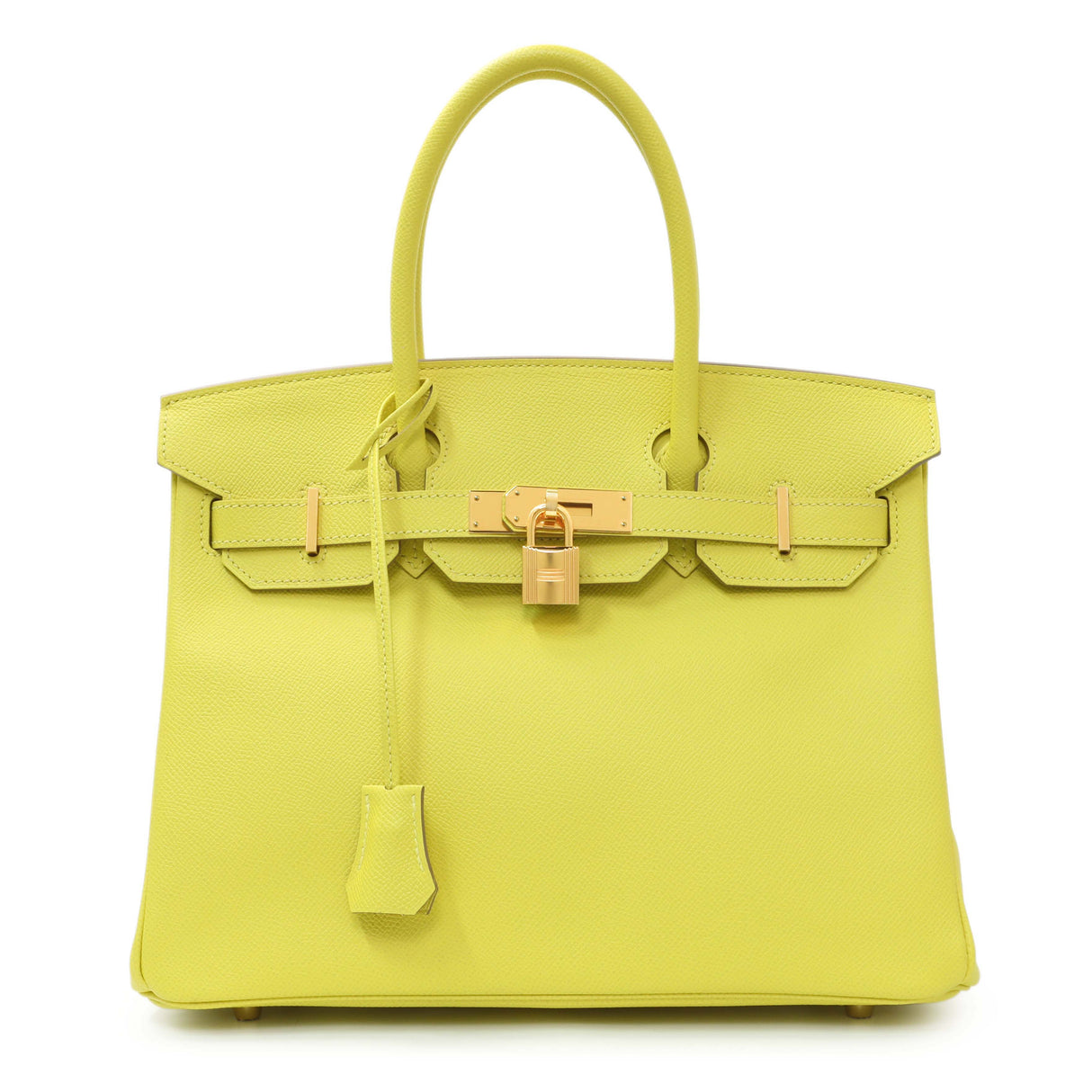 Hermes Lime Epsom Birkin 30 Handbags Hermes
