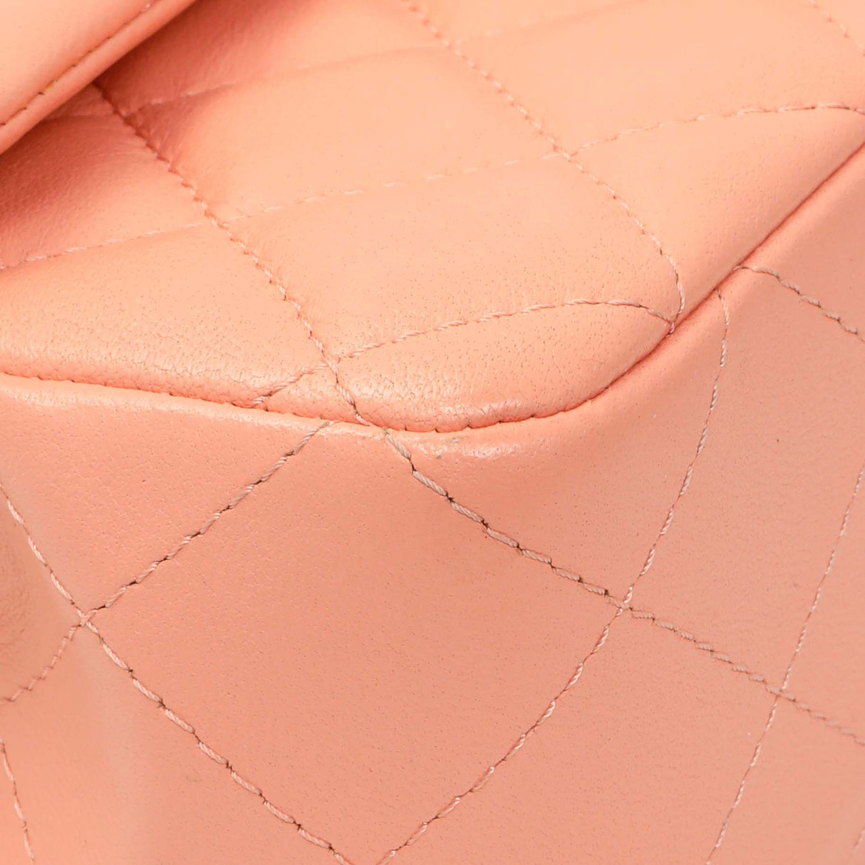 Chanel Light Orange Lambskin Mini Rectangular Classic Flap Bag Handbags Chanel