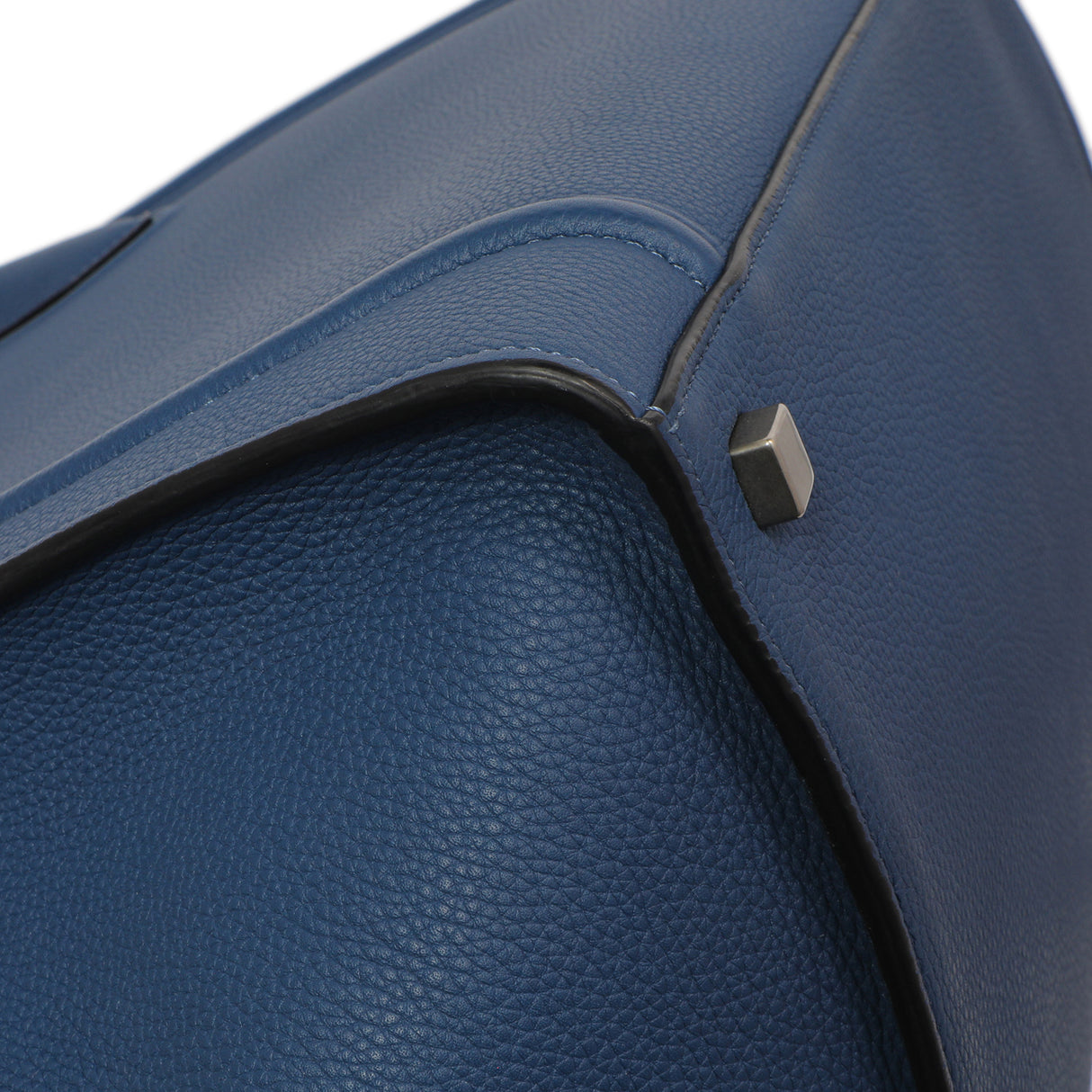 Celine Blue Grained Calfskin Medium Phantom Luggage Handbags Celine