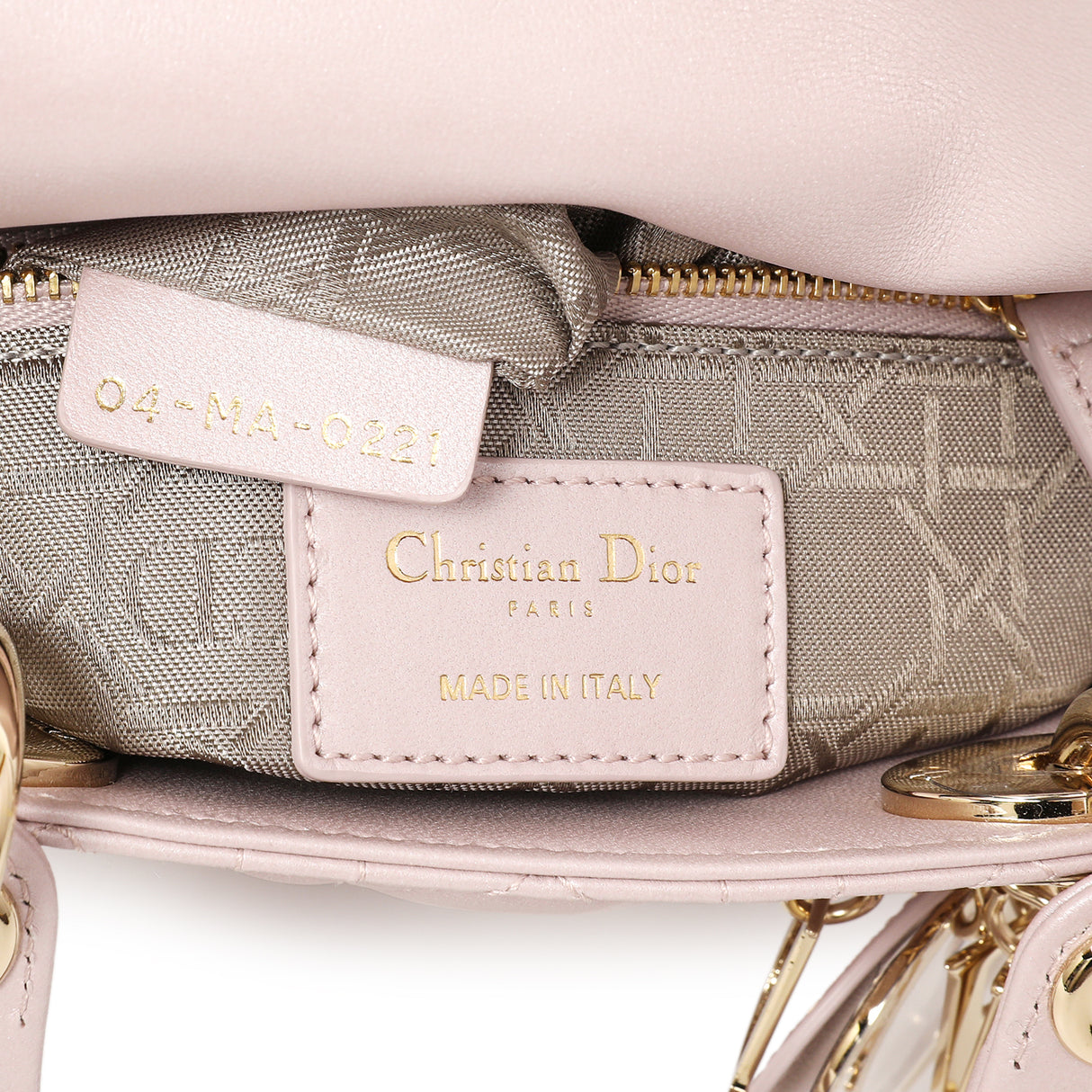 Christian Dior Lotus Metallic Lambskin Cannage Mini Lady Dior Handbags Christian Dior