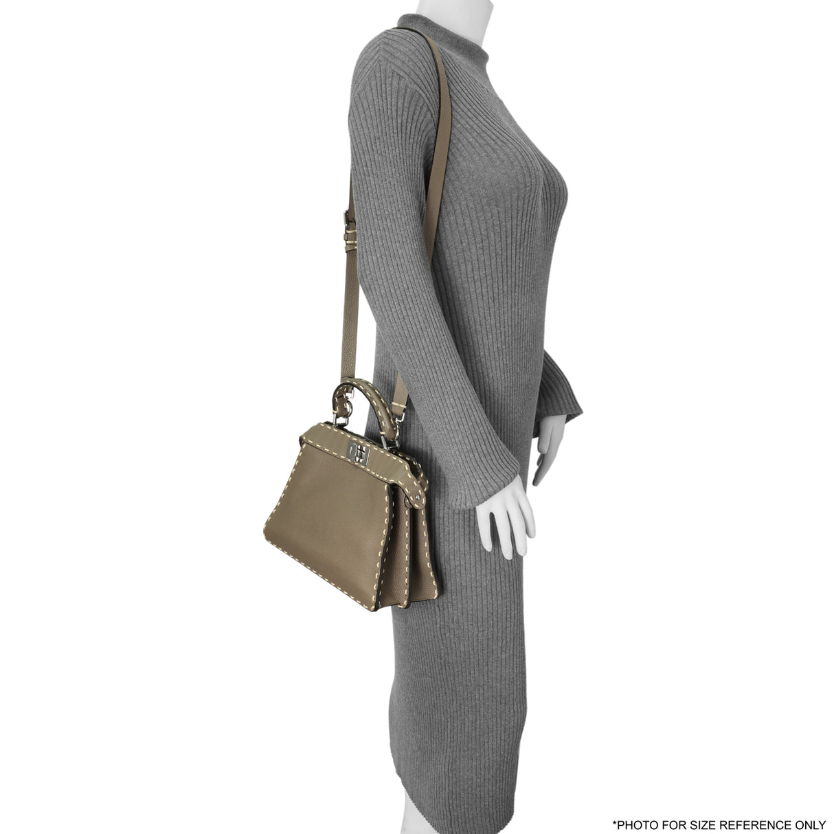 Fendi Cuoio Romano Selleria Small Peekaboo I SEE U Satchel Handbags Fendi