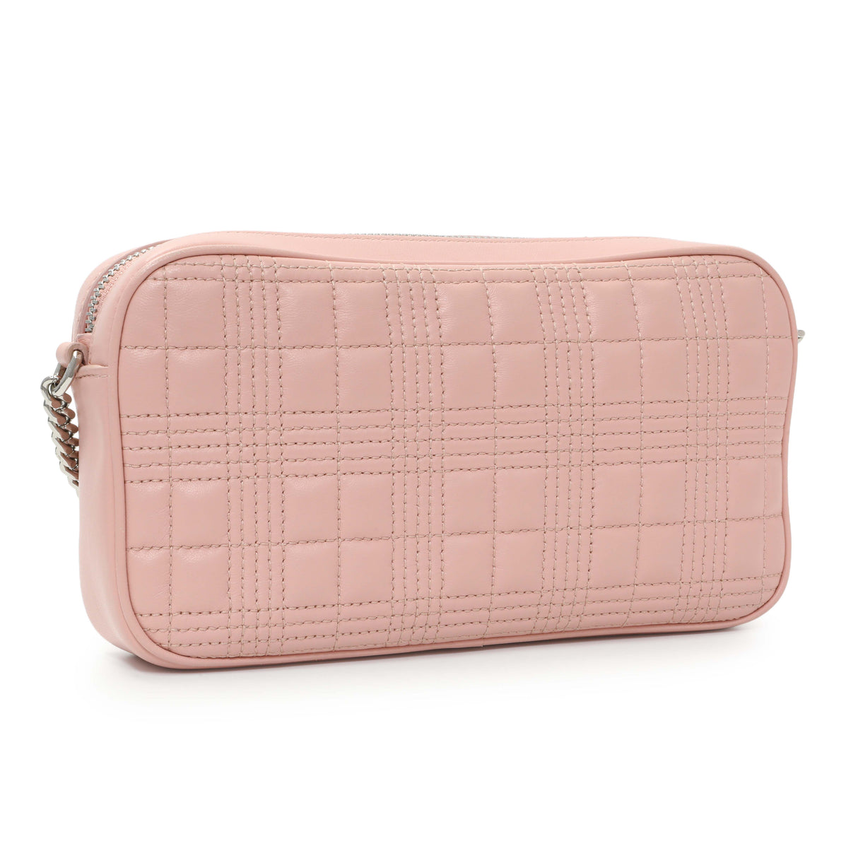 Burberry Pink Quilted Calfskin Lola Camera Bag Handbags Burberry