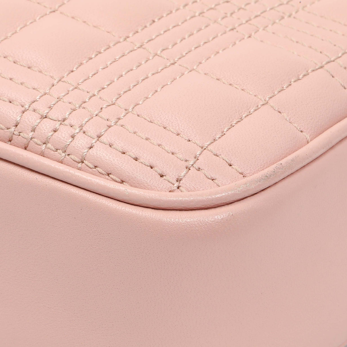 Burberry Pink Quilted Calfskin Lola Camera Bag Handbags Burberry