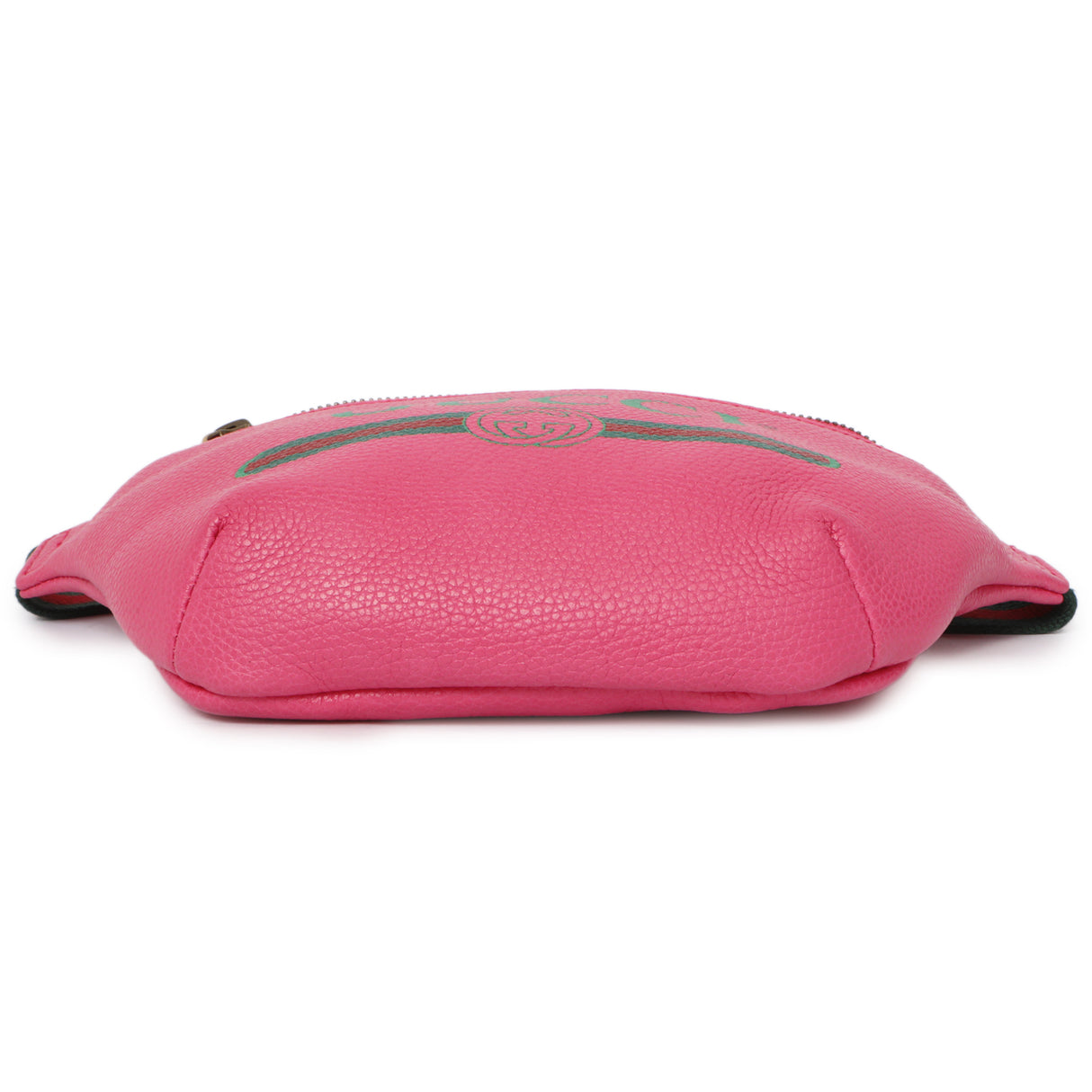 Gucci Pink Grained Calfskin Small Logo Belt Bag Handbags Gucci