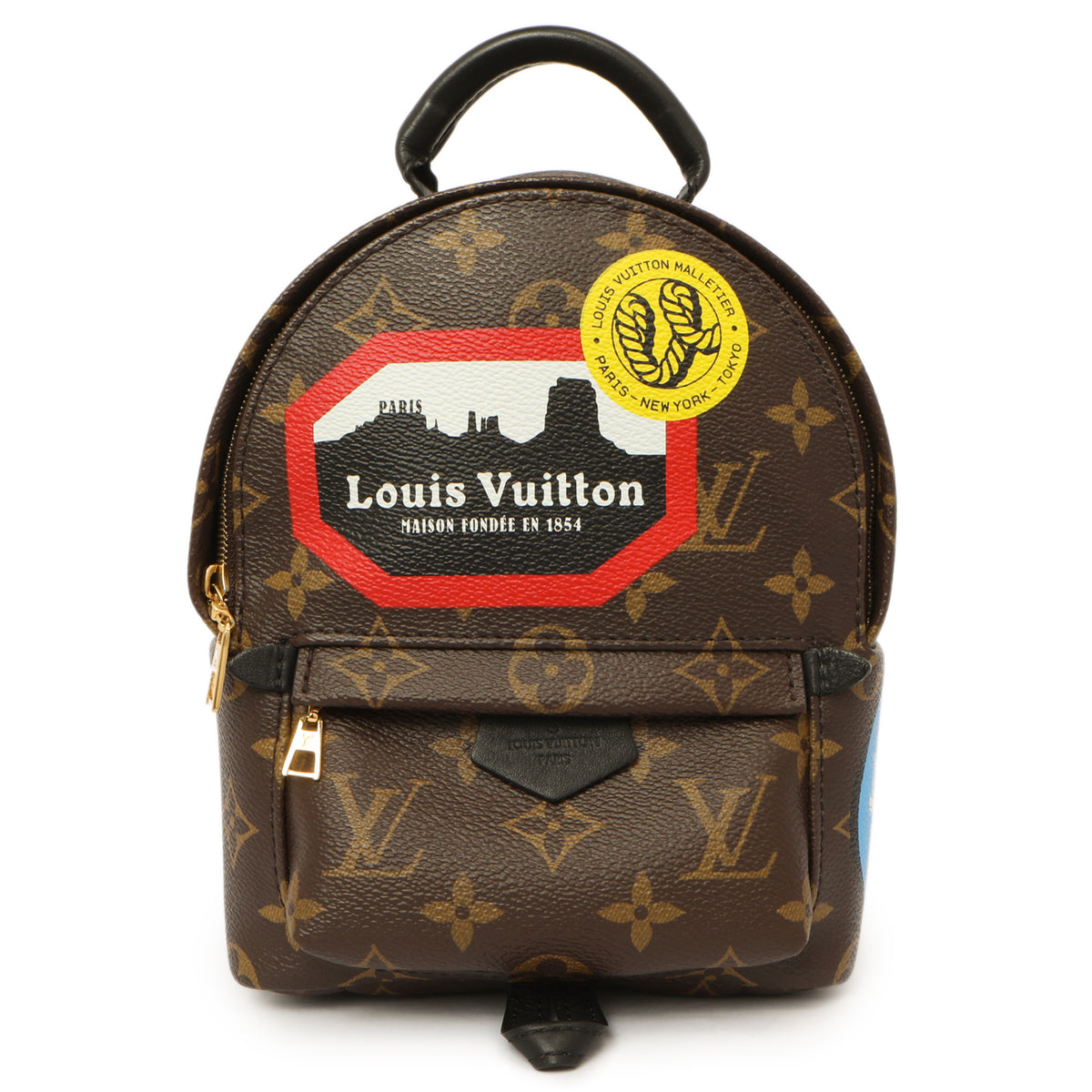 fashionphile louis vuitton backpack Louis Vuitton Monogram World Tour Palm Springs Backpack Mini – Modaselle