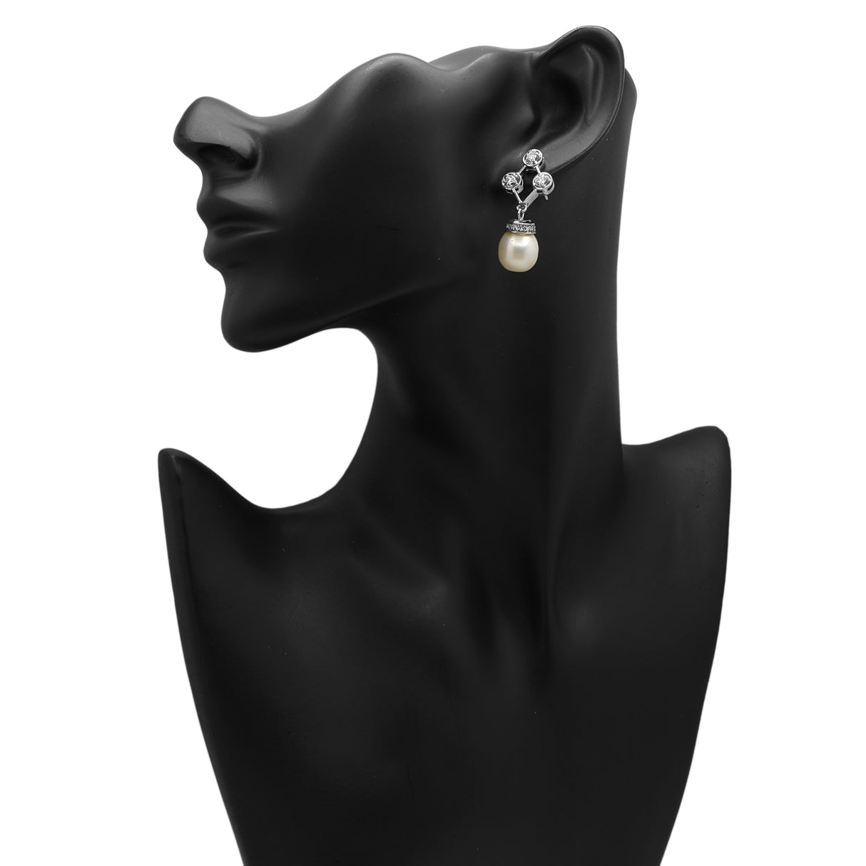 14K White Gold South Sea Pearl Earrings Fine Jewellery Modaselle