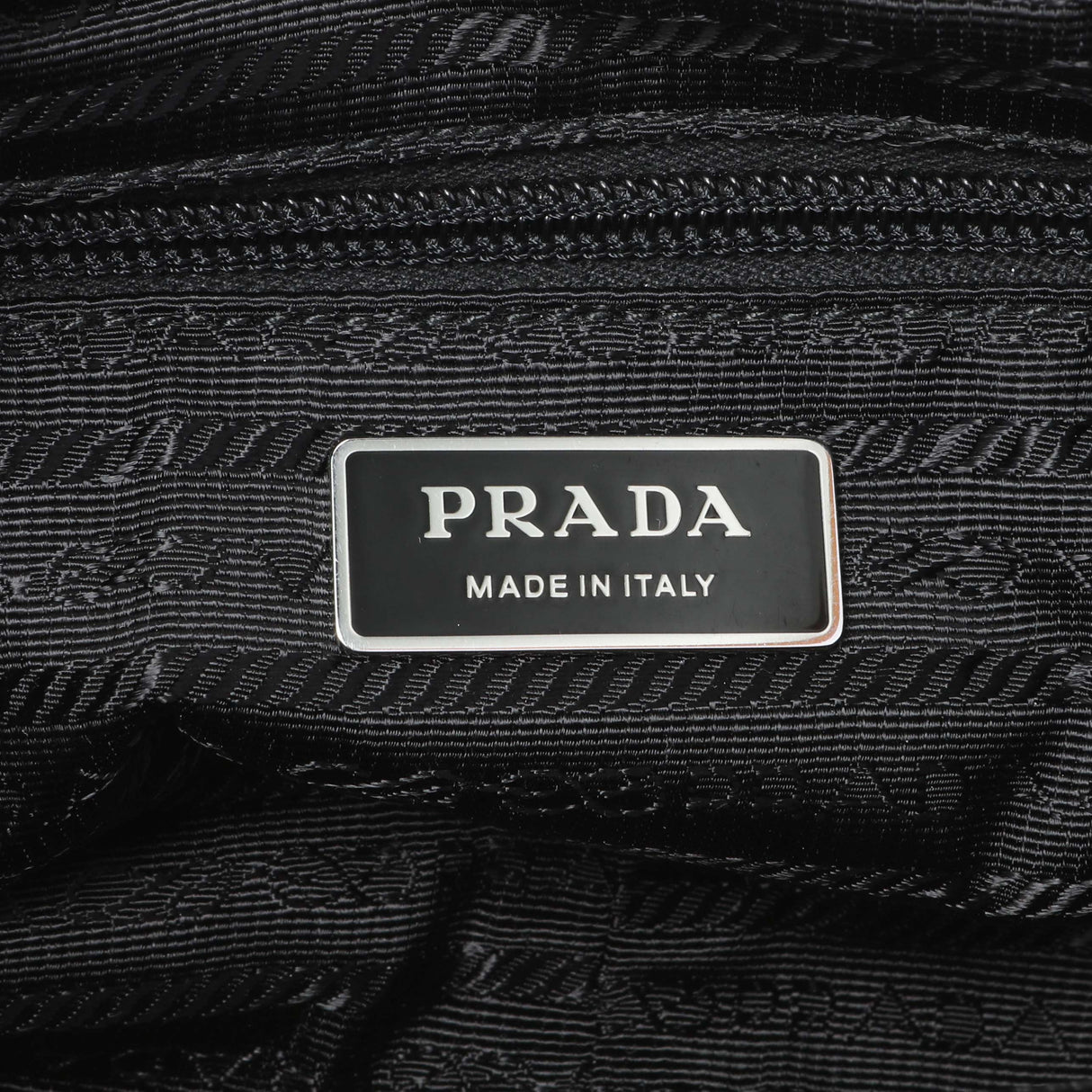 Prada Re-Nylon Vela Saffiano Pocket Double Zip Shoulder Bag Black Handbags Prada