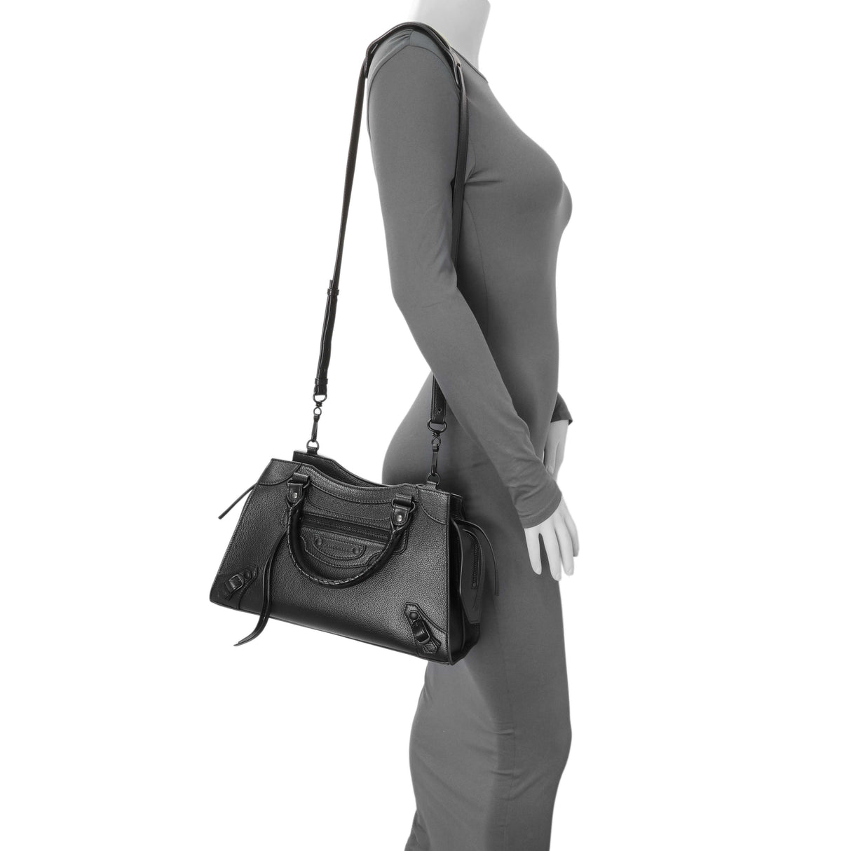Balenciaga Grained Calfskin Neo Classic Black Hardware S City Handbags Balenciaga