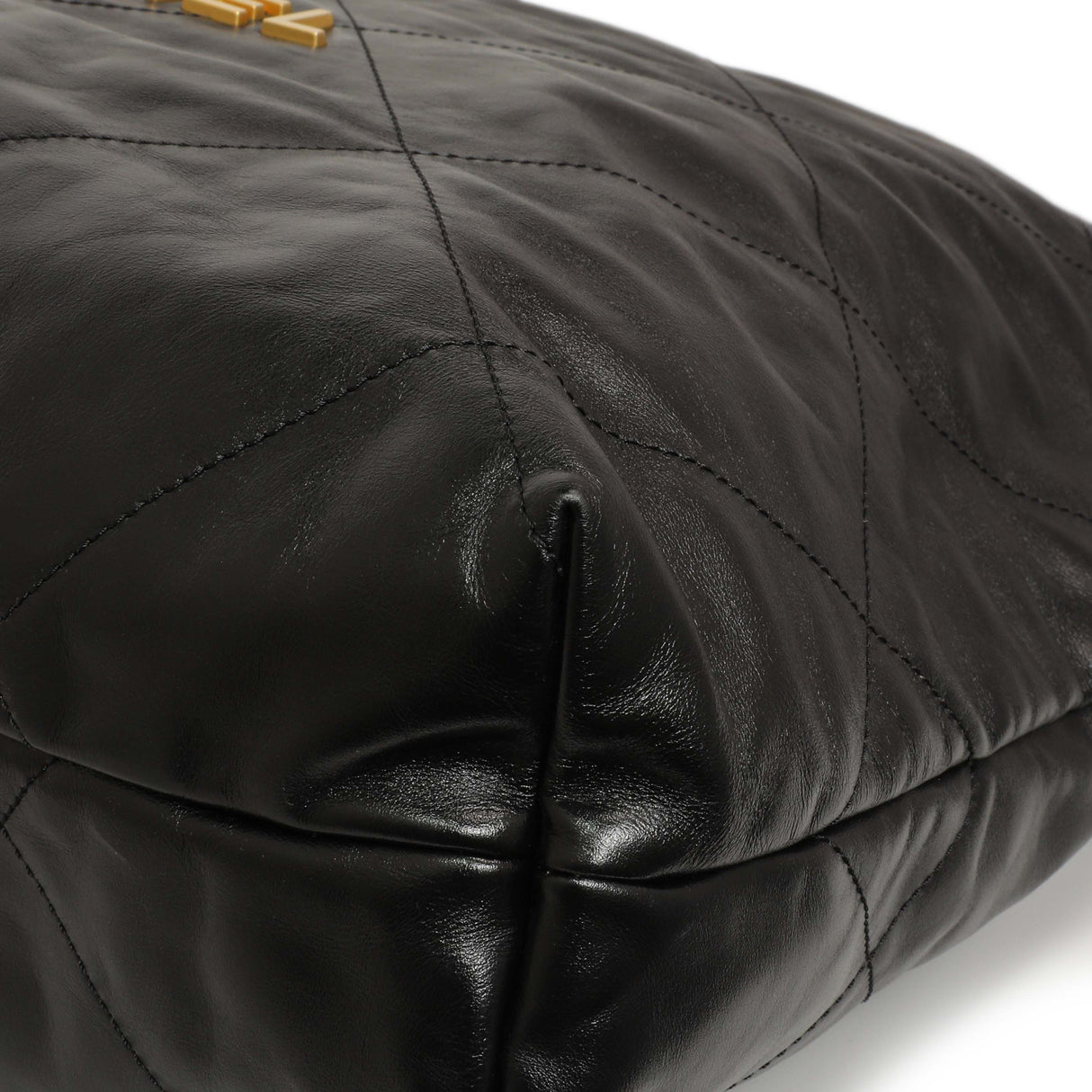 Chanel Shiny Black Quilted Shiny Calfskin Large Chanel 22 Handbags Chanel