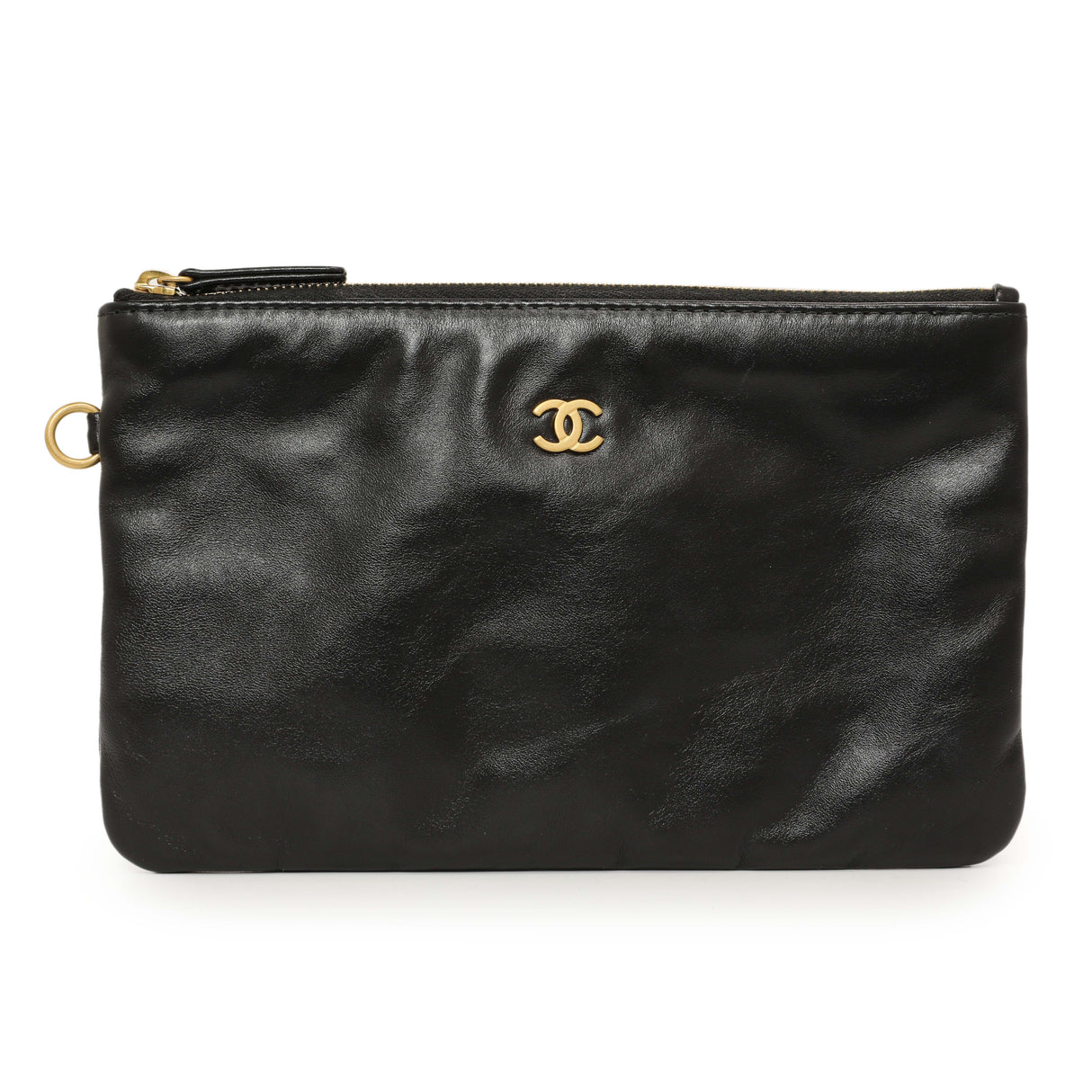 Chanel Shiny Black Quilted Shiny Calfskin Large Chanel 22 Handbags Chanel