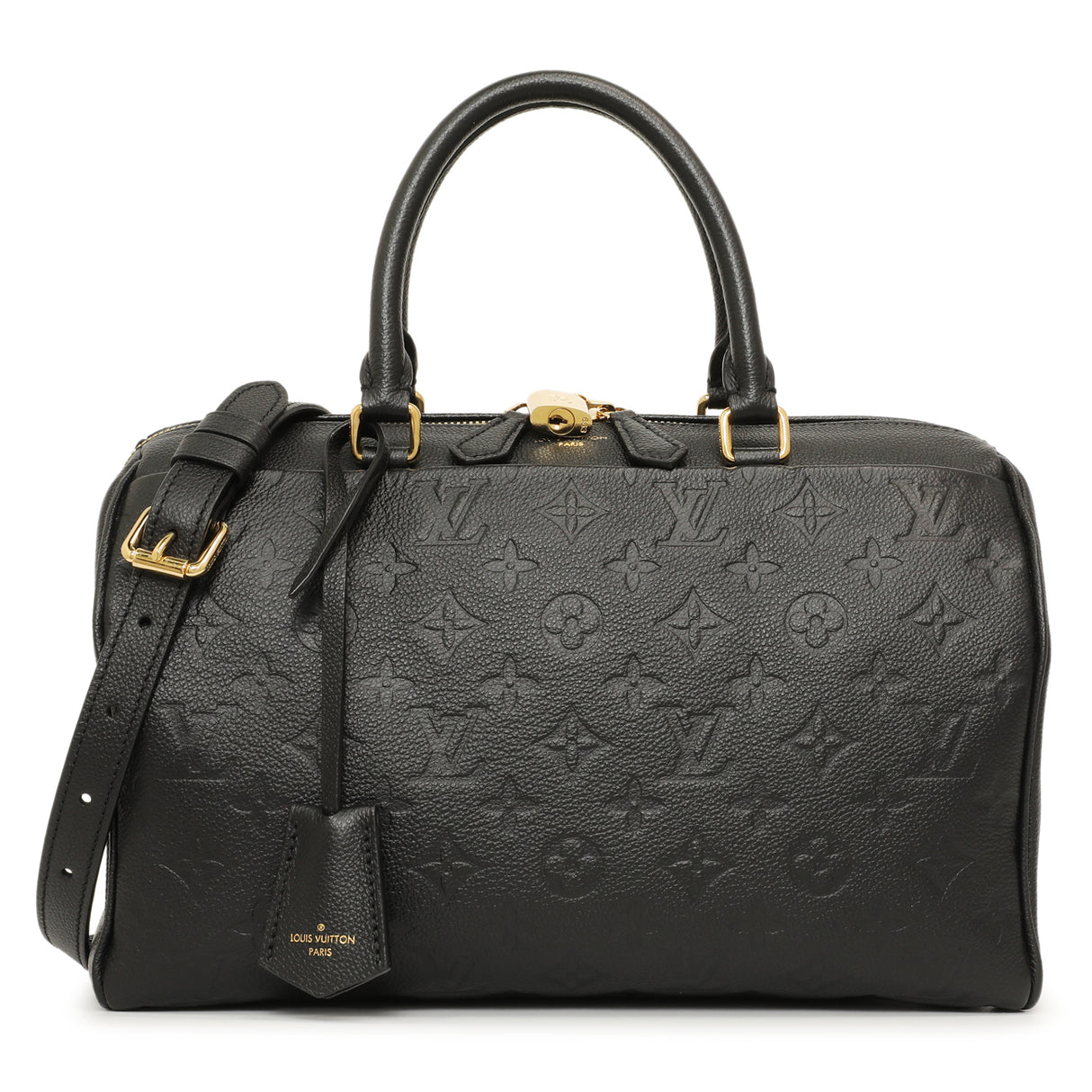 Louis Vuitton Black Empreinte Speedy Bandouliere 30 NM Handbags Louis Vuitton
