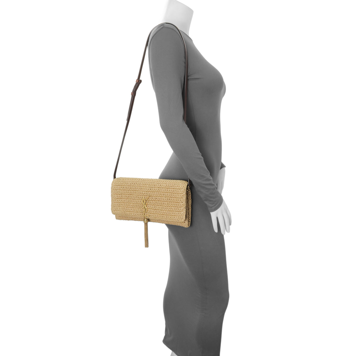 Saint Laurent Raffia Monogram Tassel Kate 99 Handbags Saint Laurent