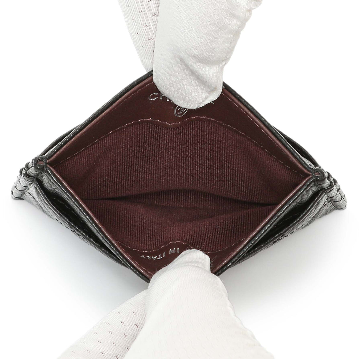 Chanel Black Quilted Caviar Card Holder Accessories Chanel