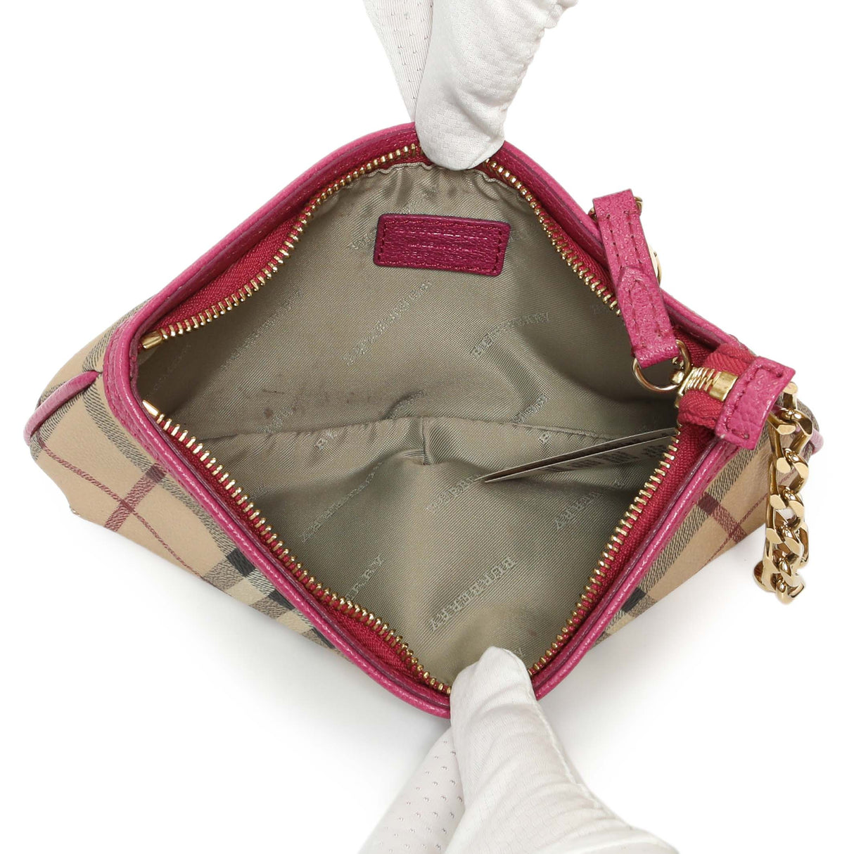 Burberry Haymarket Check Clara Pochette Handbags Burberry