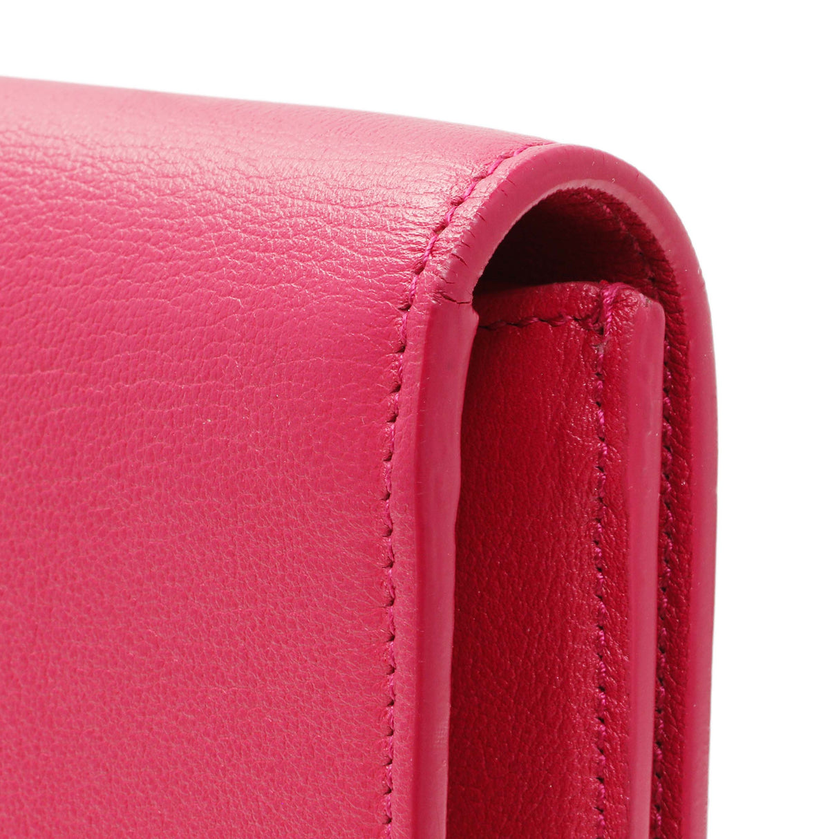 Saint Laurent Fuchsia Calfskin Monogram Large Belle De Jour Clutch Handbags Saint Laurent