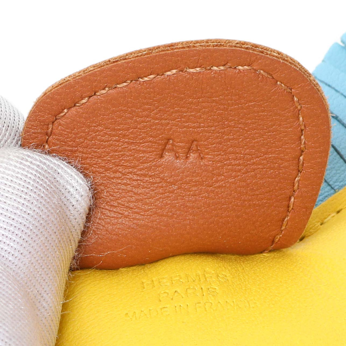 Hermes Yellow Milo Lambskin Grigri Rodeo Pegase Horse Bag Charm MM Accessories Hermes