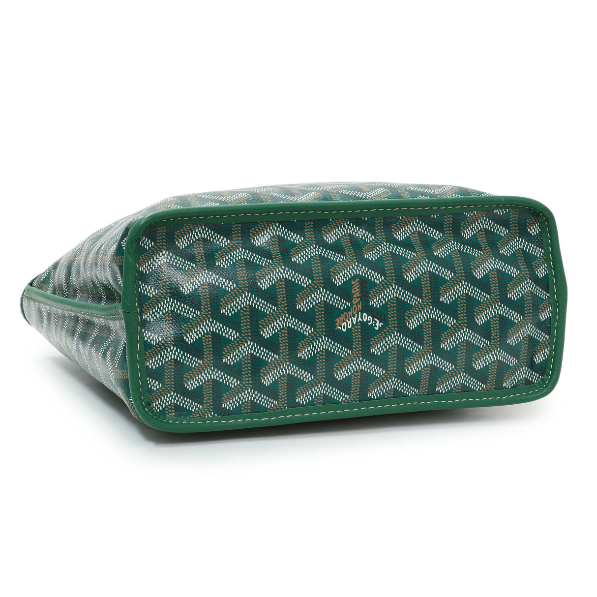 Goyard Green Goyardine Reversible Mini Anjou