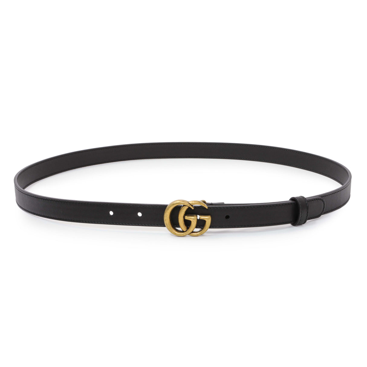 Gucci Black Calfskin Double G 20mm Belt Accessories Gucci