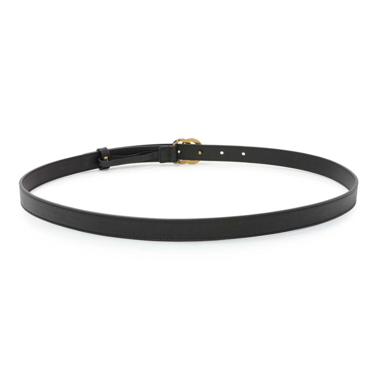 Gucci Black Calfskin Double G 20mm Belt Accessories Gucci
