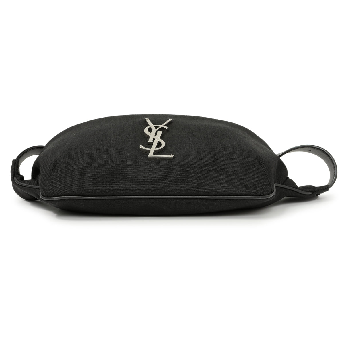 Saint Laurent Black Canvas Cassandre Monogram Belt Bag Handbags Saint Laurent