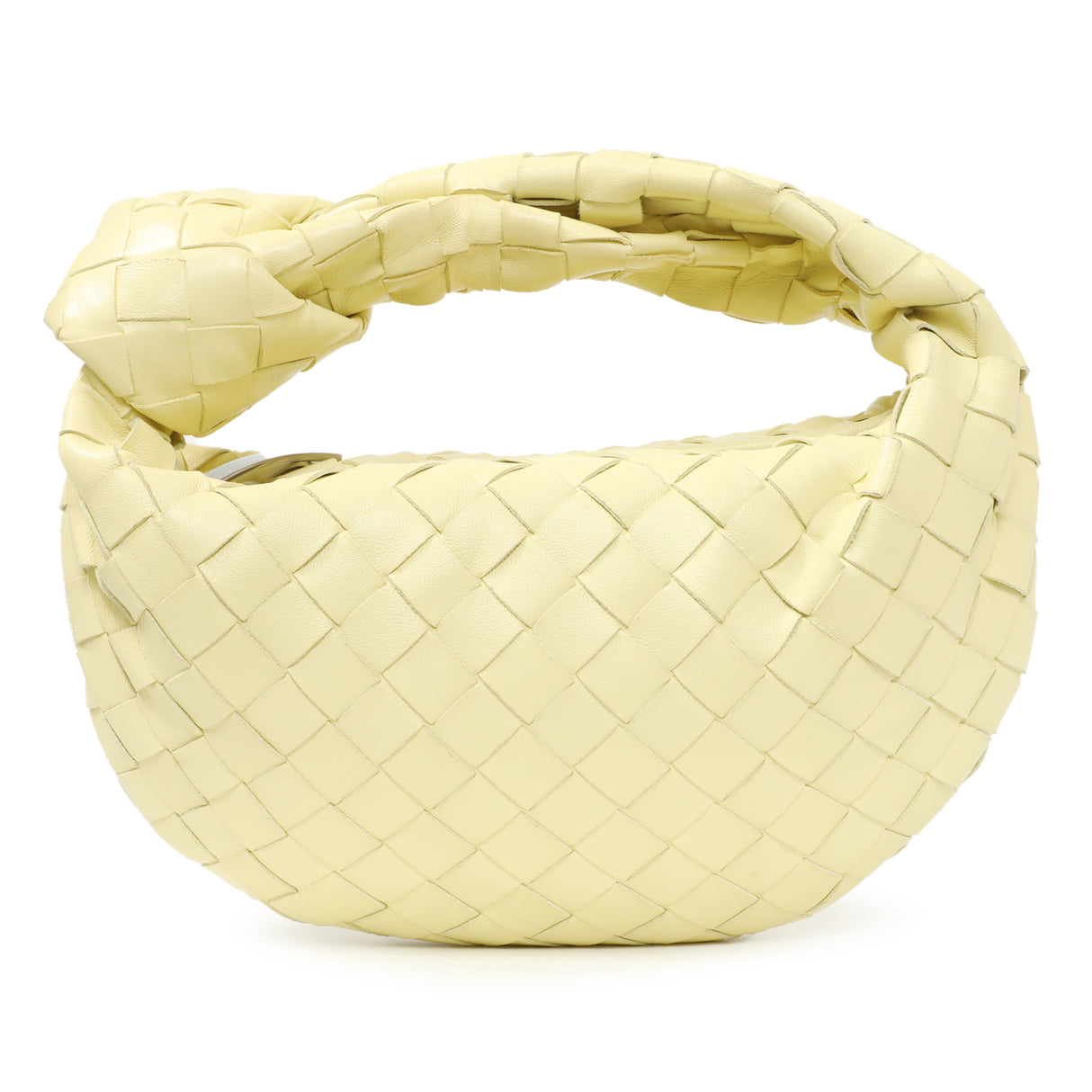 Bottega Veneta Pale Yellow Nappa Intrecciato Mini Jodie Handbags Bottega Veneta