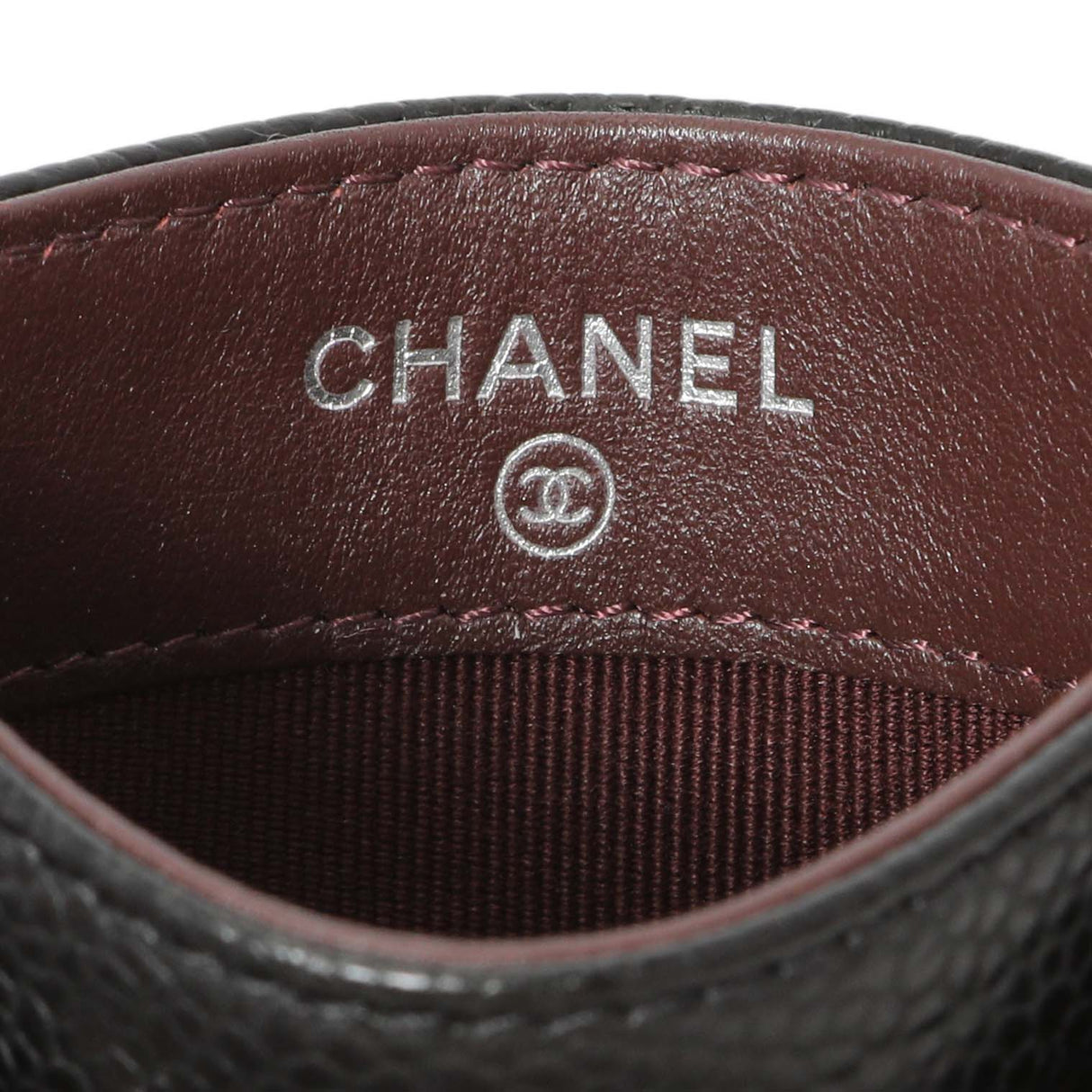 Chanel Black Quilted Caviar Card Holder Accessories Chanel