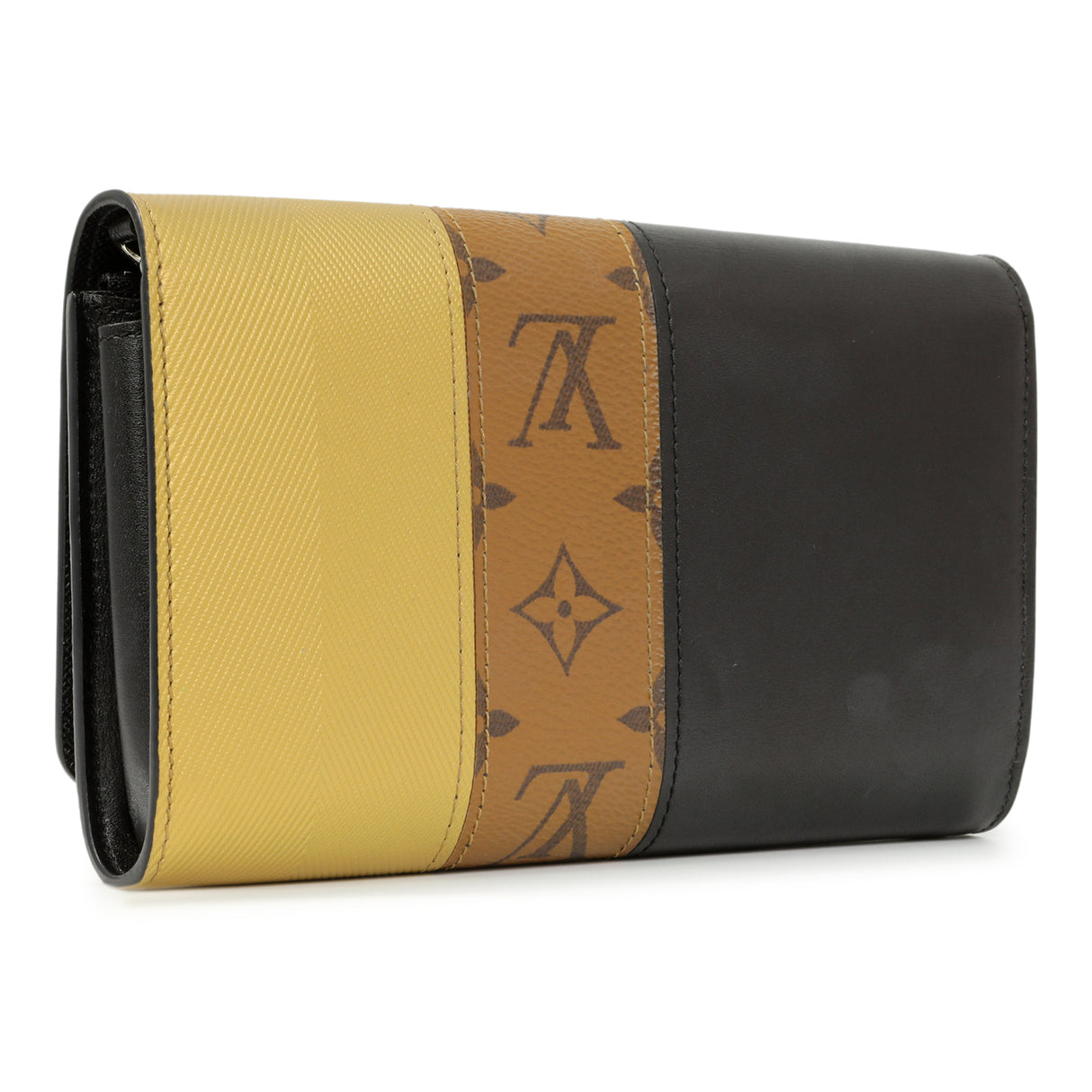 Louis Vuitton Reverse Monogram Studded Night Lights Twist Chain Wallet Handbags Louis Vuitton