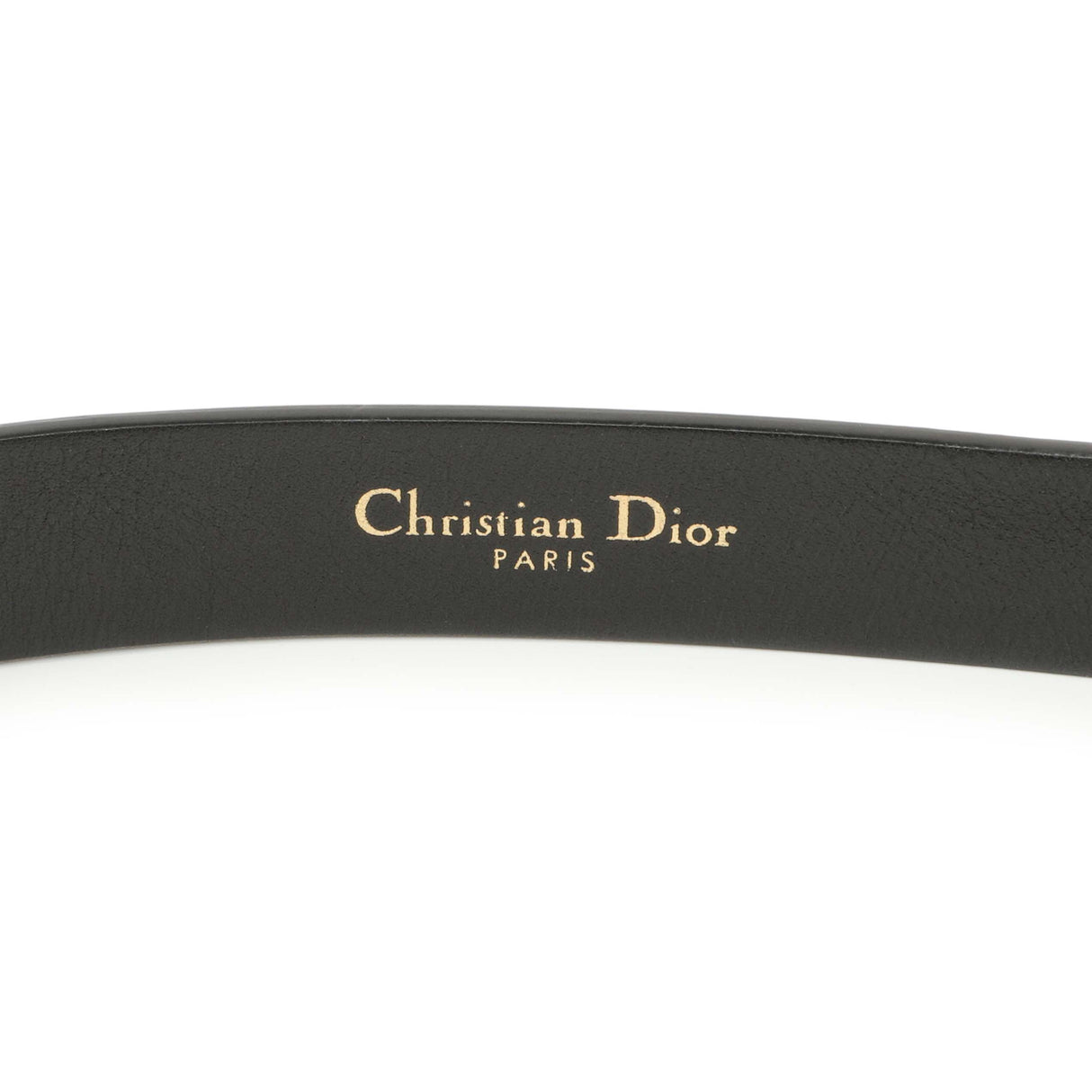 Christian Dior Black Calfskin 20mm Saddle Belt Accessories Christian Dior