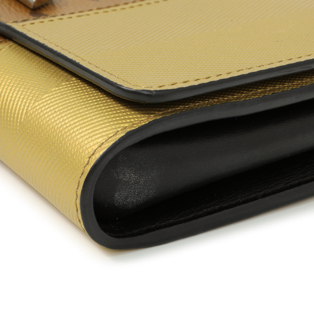 Louis Vuitton Reverse Monogram Studded Night Lights Twist Chain Wallet Handbags Louis Vuitton