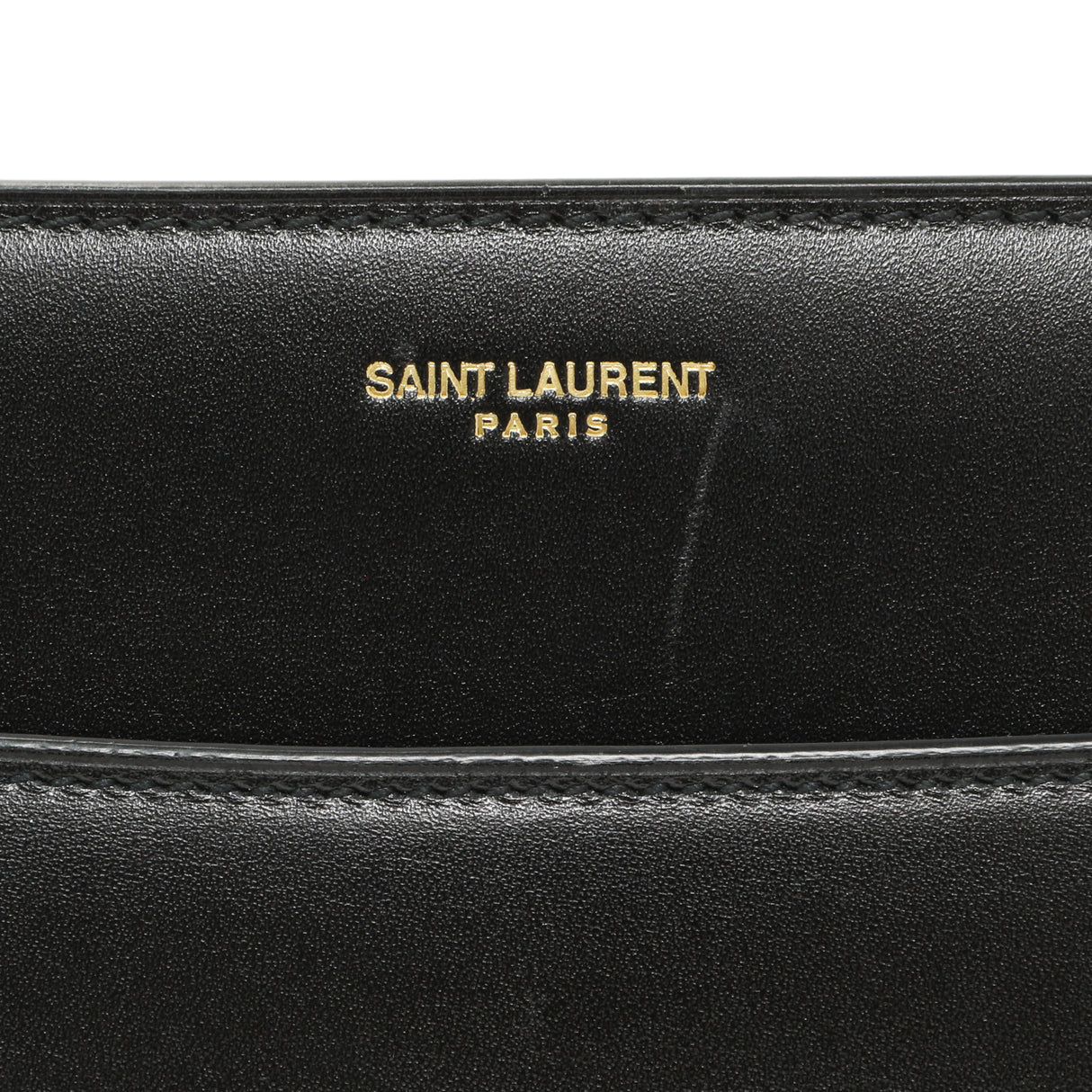 Saint Laurent Black Calfskin Reverse Satchel Handbags Saint Laurent