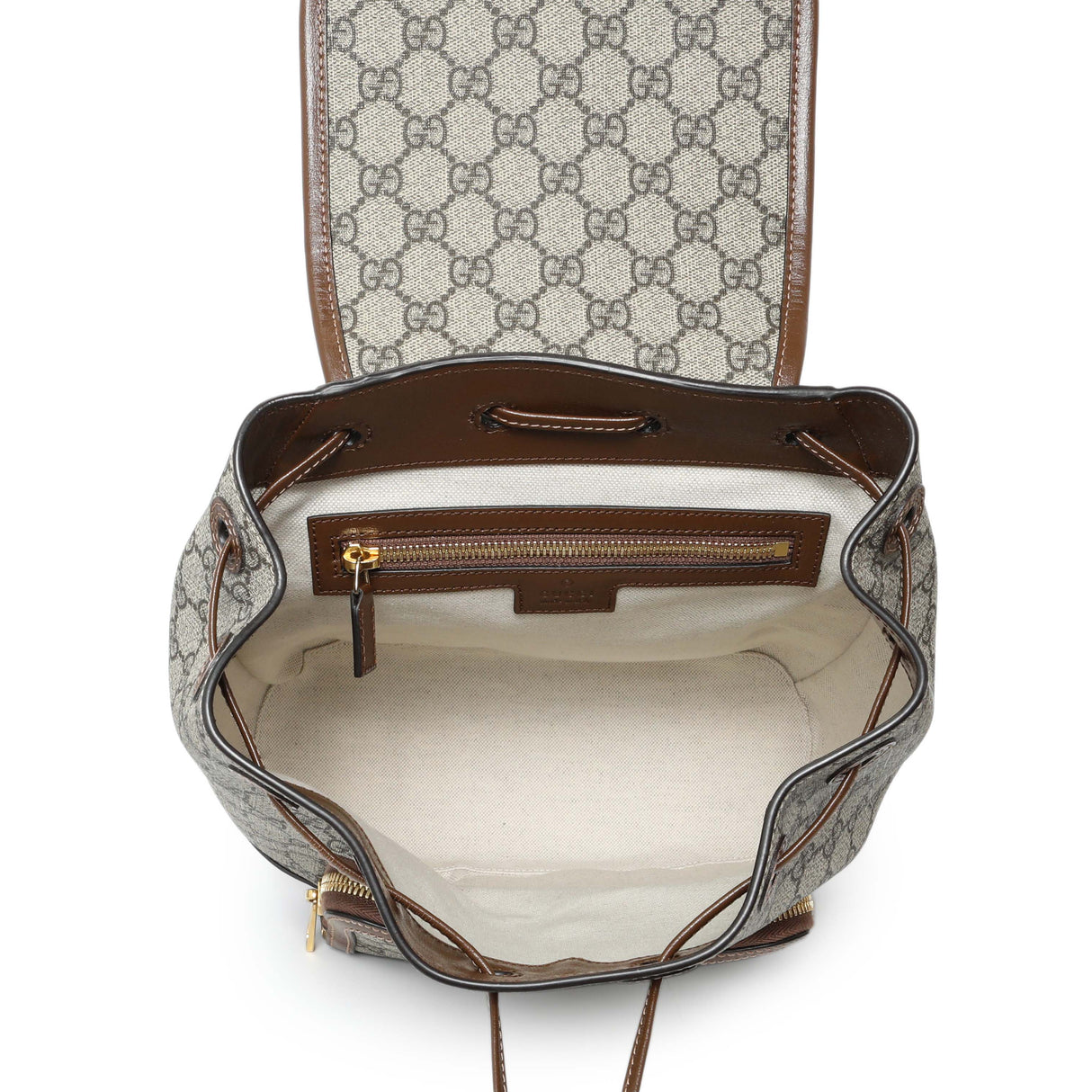 Gucci GG Supreme Monogram Azalea Calfskin Retro Interlocking G Buckle Backpack Handbags Gucci