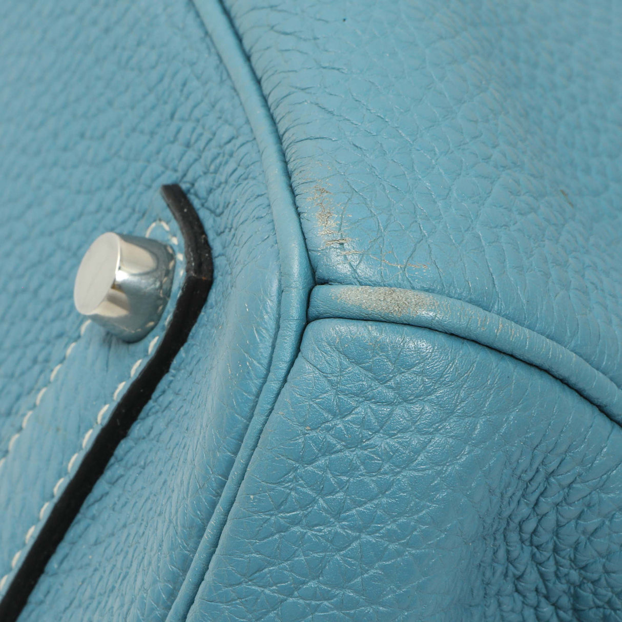 Hermes Blue Jean Clemence Birkin 35 Handbags Hermes