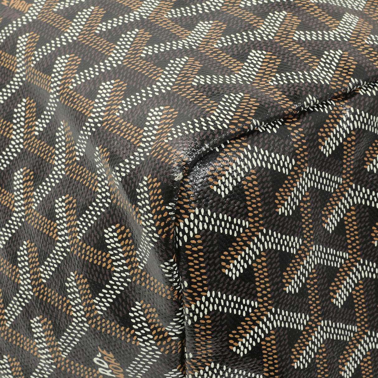 Goyard Black Gold Goyardine Saint Louis GM Handbags Goyard