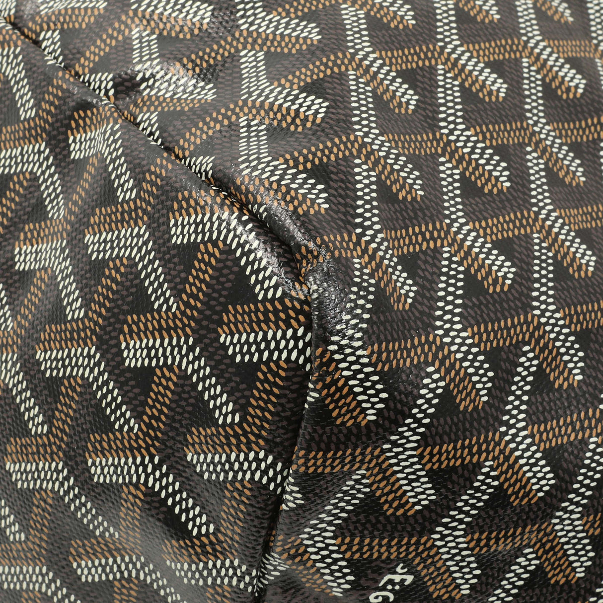 Goyard Black Gold Goyardine Saint Louis GM Handbags Goyard