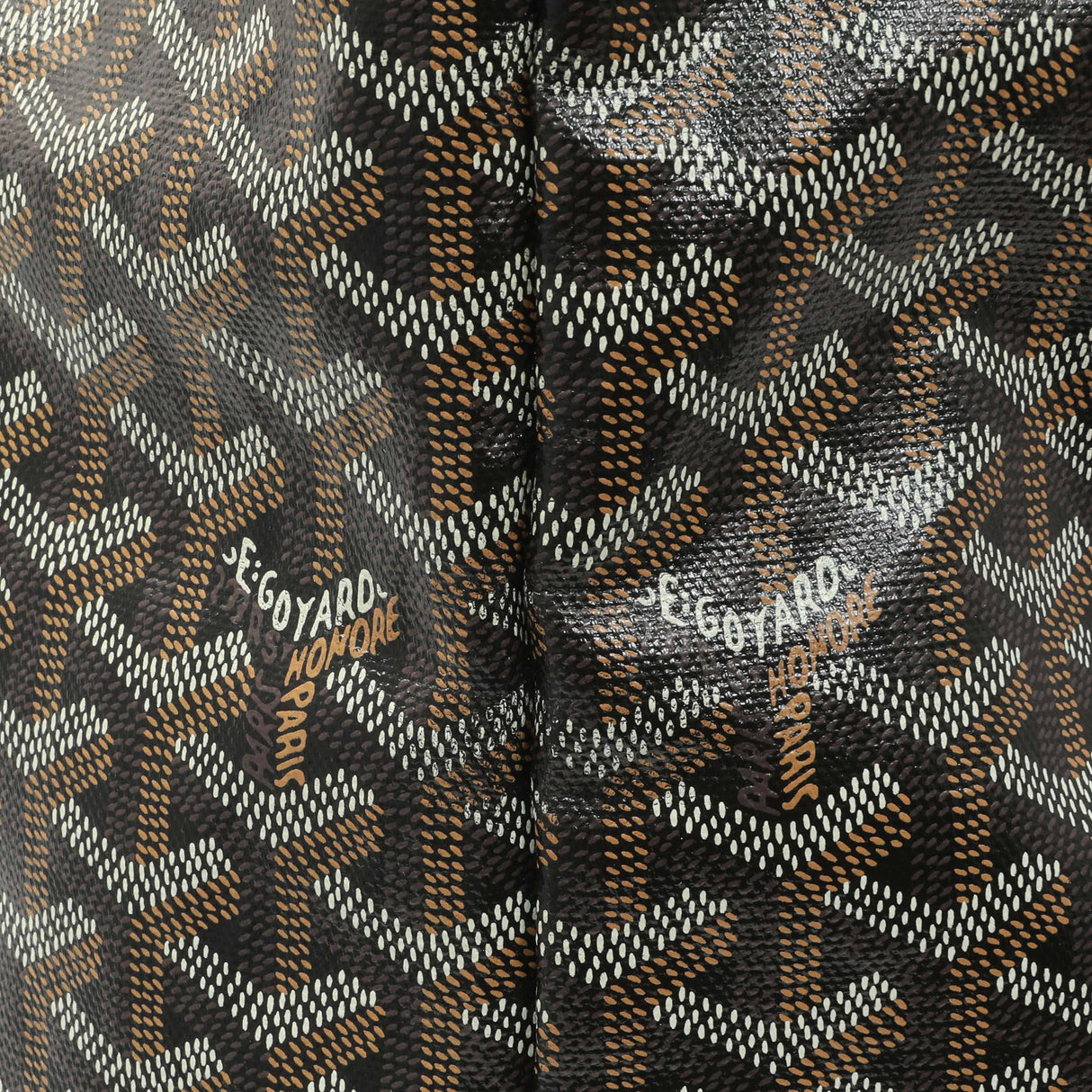 Goyard Black Gold Goyardine Saint Louis GM Handbags Goyard