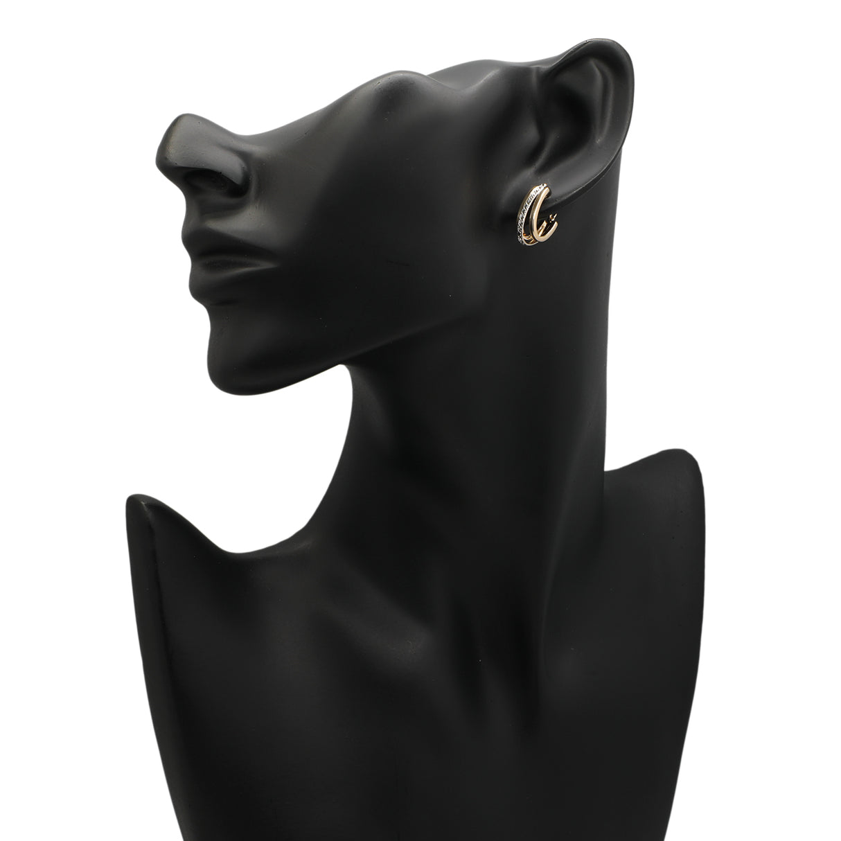 10K Yellow/White Gold Earrings Fine Jewellery Modaselle