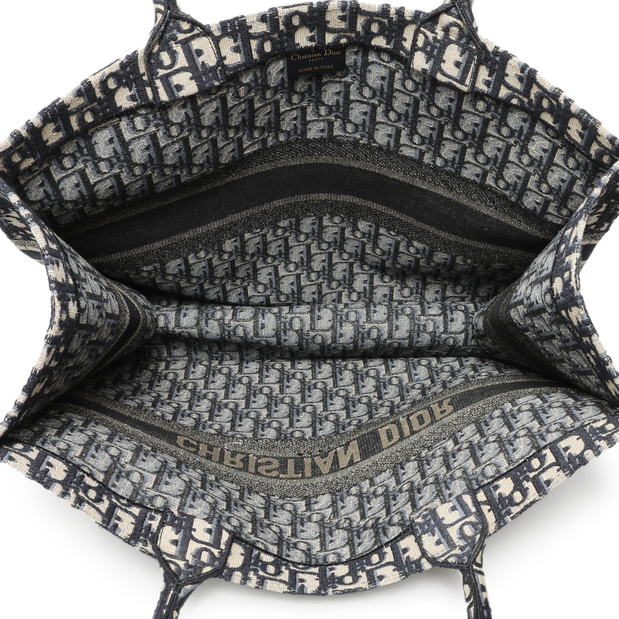 Christian Dior Blue Oblique Large Book Tote Handbags Christian Dior