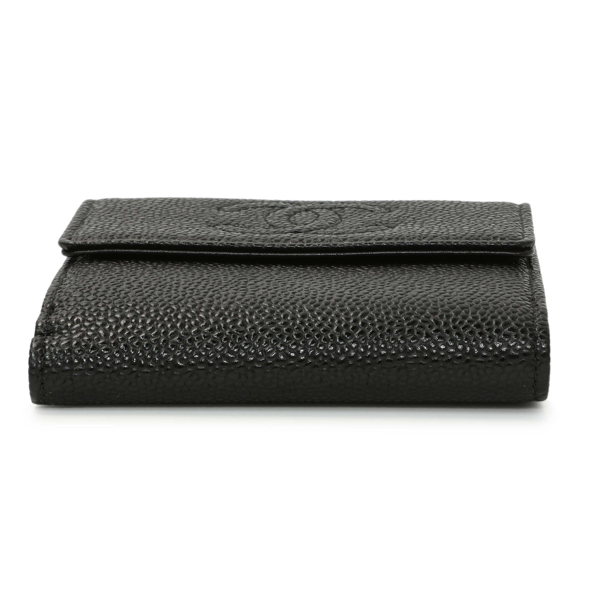Chanel Black Caviar Timeless Compact Wallet Accessories Chanel