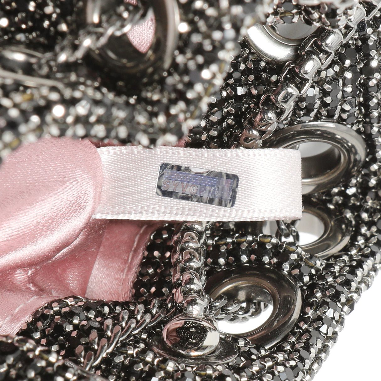 Jimmy Choo Black Crystal Mesh Micro Bon Bon Handbags Jimmy Choo