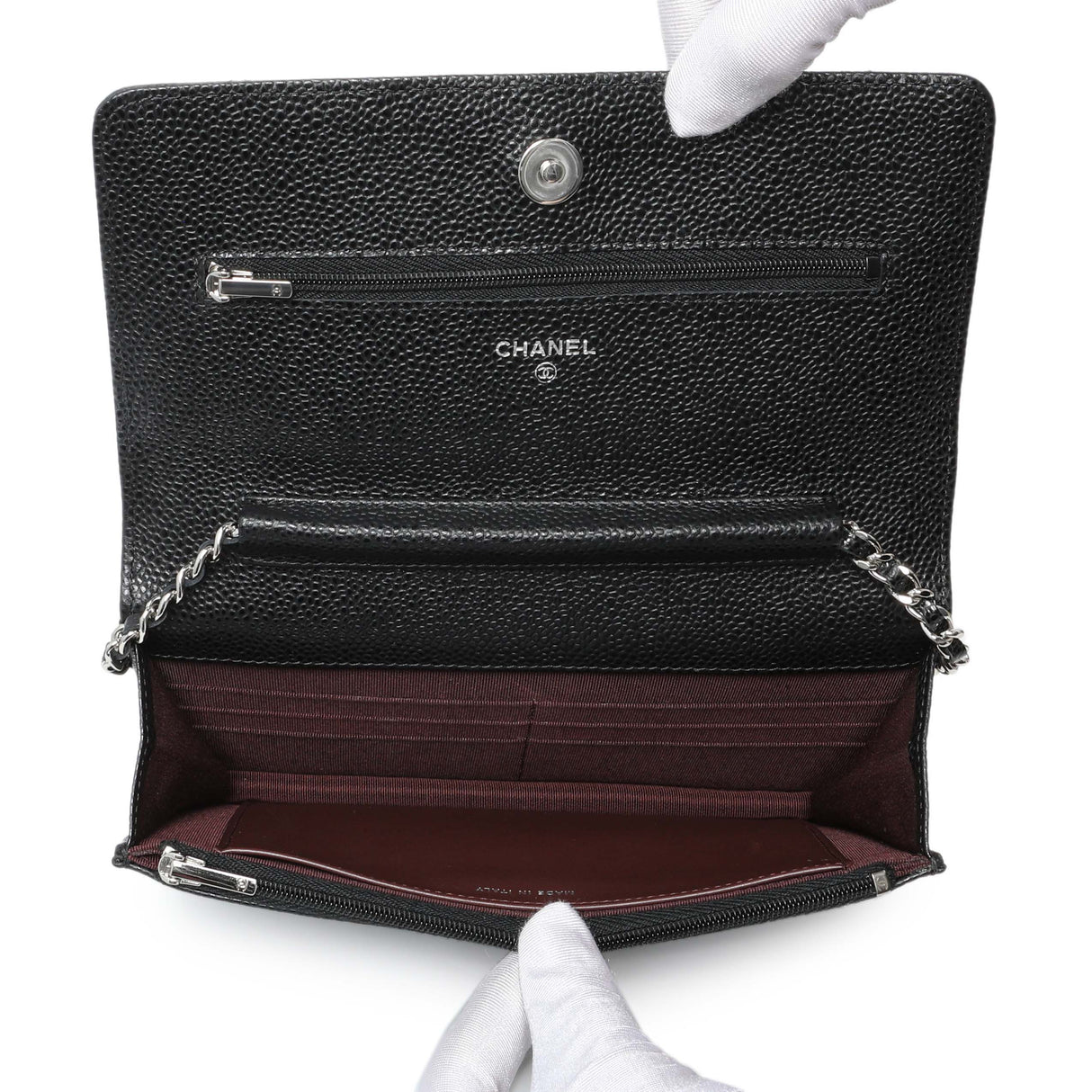 - 6 items Mon. June 1 ⬆️- Chanel Black Quilted Caviar Wallet On Chain WOC Handbags Chanel