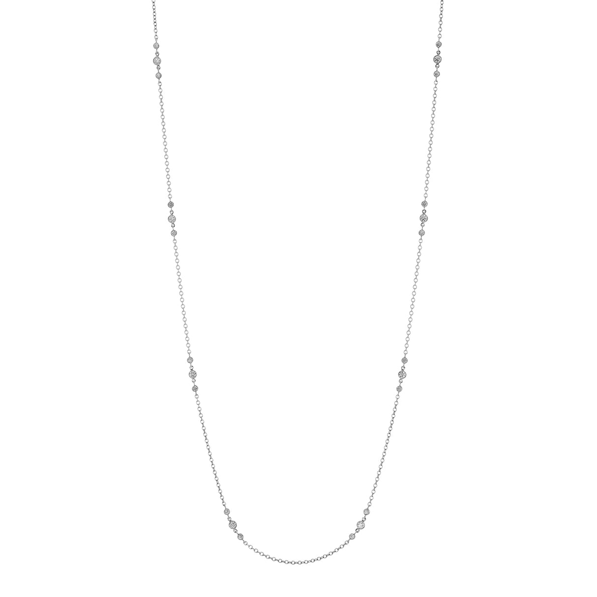 Tiffany & Co. Platinum Diamonds by the Yard Necklace Designer Jewellery Tiffany and Co