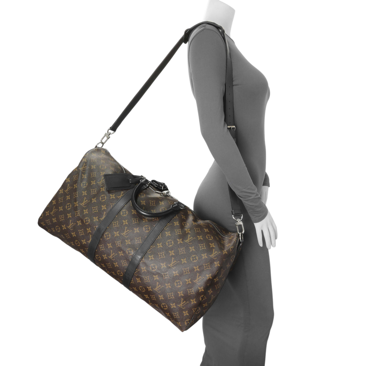 Louis Vuitton Monogram Macassar Keepall 55 Bandouliere Handbags Louis Vuitton