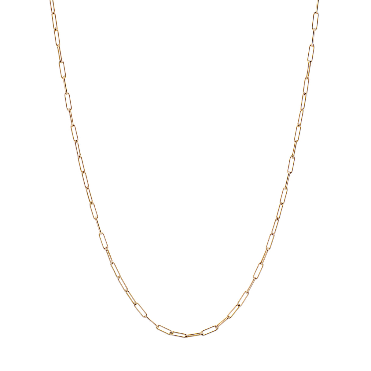 14k Yellow Gold Paperclip Chain Fine Jewellery Modaselle