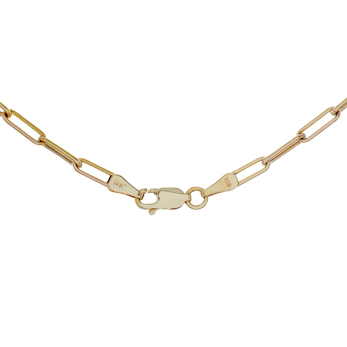 14k Yellow Gold Paperclip Chain Fine Jewellery Modaselle