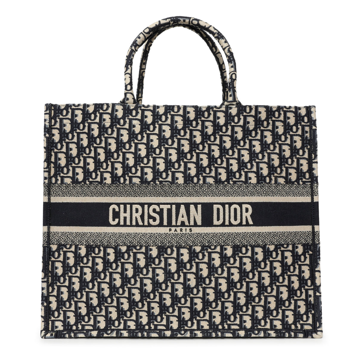 Christian Dior Blue Oblique Large Book Tote Handbags Christian Dior
