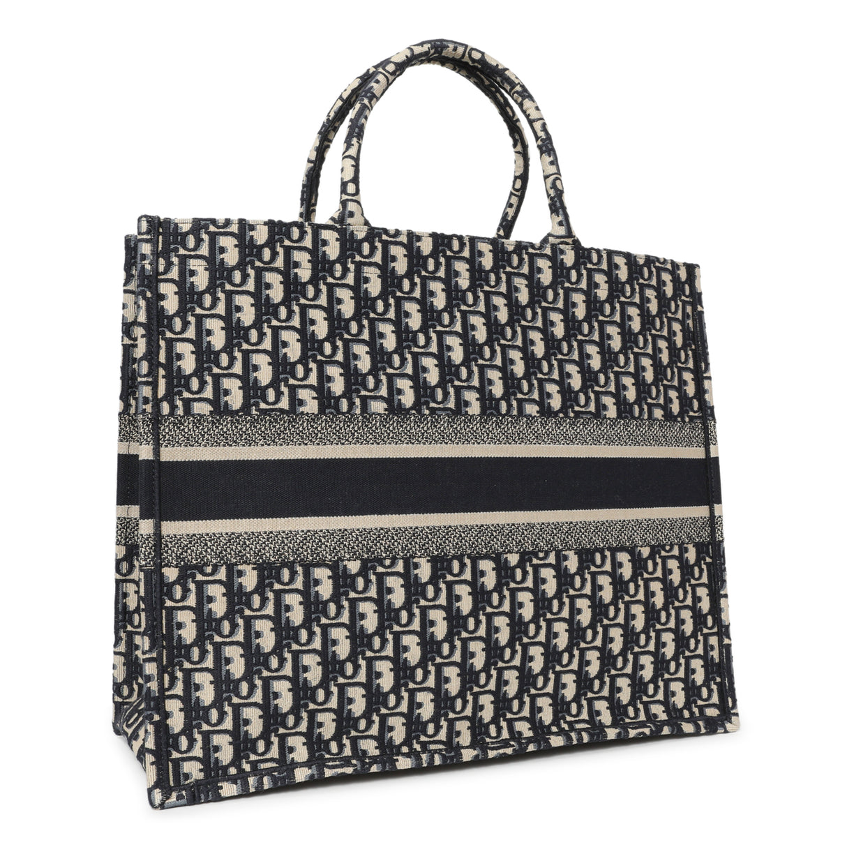 Christian Dior Blue Oblique Large Book Tote Handbags Christian Dior